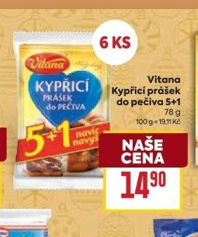 Vitana Kypřicí prášek do pečiva 5+1