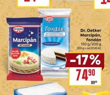 Dr. Oetker Marcipán, fondán