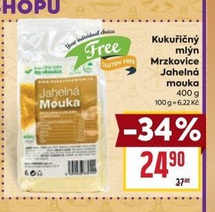 Kukuřičný mlýn Mrzkovice Jahelná mouka