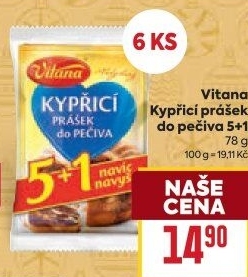 Kypřicí prášek do pečiva Vitana