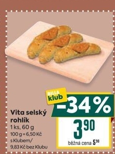 Rohlík Vita selský