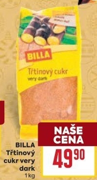 Třtinový cukr Very Dark Billa