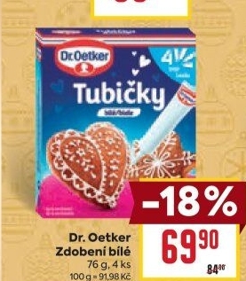 Zdobicí tubičky Dr. Oetker