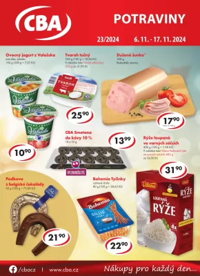 akční leták CBA 6.11.2024-17.11.2024