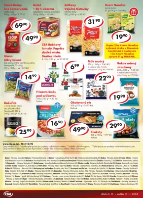 akční leták CBA 6.11.2024-17.11.2024