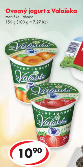 Jogurt ovocný z Valašska Mlékárna Valašské Meziříčí