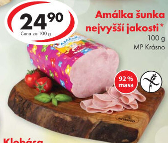 Šunka Amálka nejvyšší jakosti Krásno