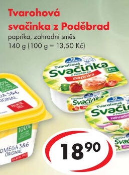 Svačinka zeleninový tvaroh Milko