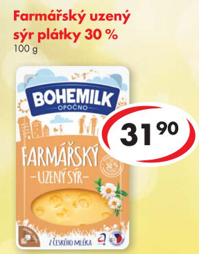 Sýr uzený Farmářský Bohemilk Opočno