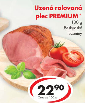 Uzená rolovaná plec Premium Beskydské uzeniny Chodura