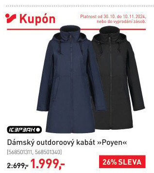 Dámský outdoorový kabát Icepeak