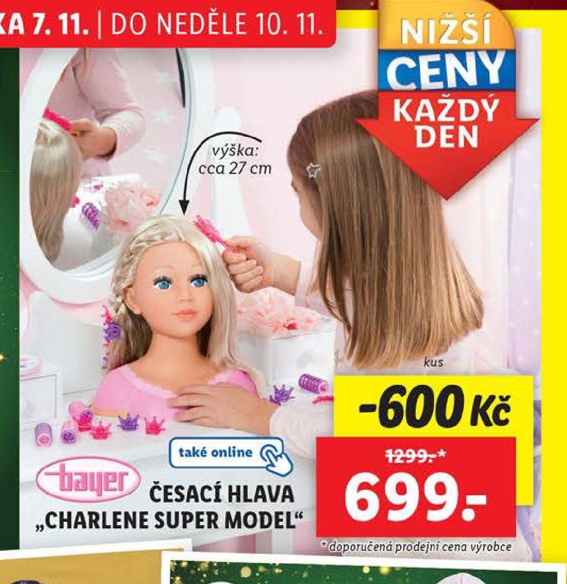 Bayer Česací hlava Charlene Super Model