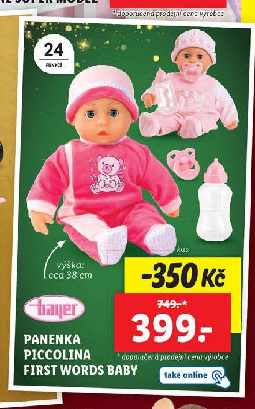 Bayer Panenka Piccolina First Words Baby