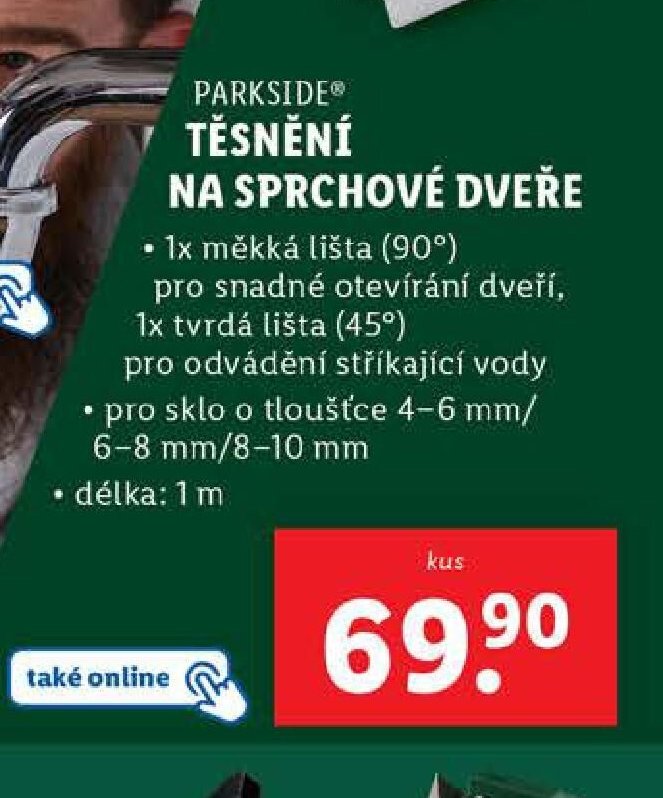 PARKSIDE Těsnění na sprchové dveře