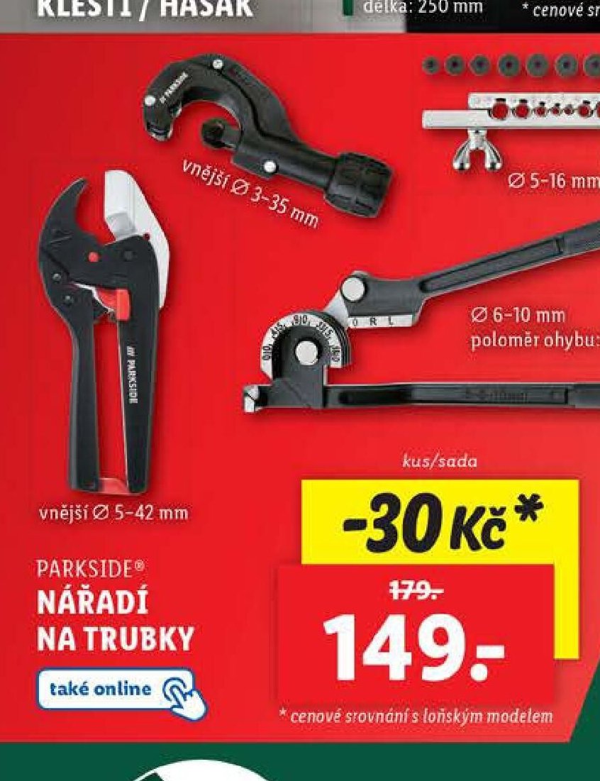 PARKSIDE Nářadí na trubky