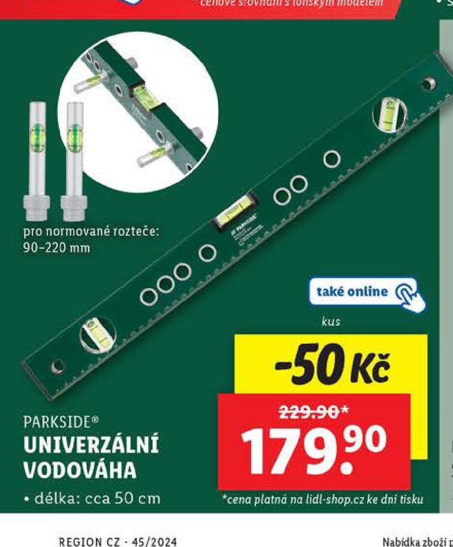 PARKSIDE Univerzální vodováha