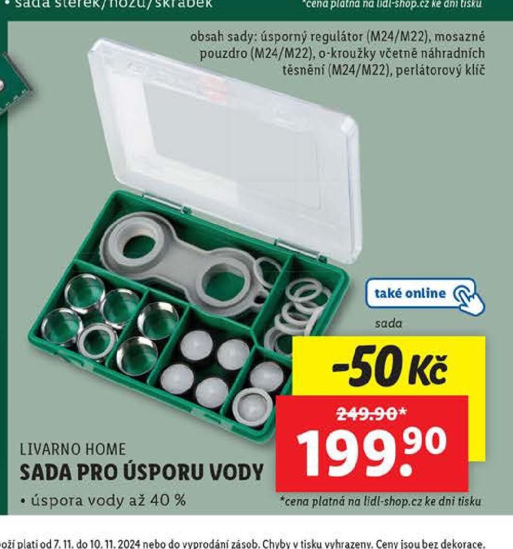 LIVARNO HOME Sada pro úsporu vody
