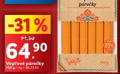 Párečky vepřové Pikok