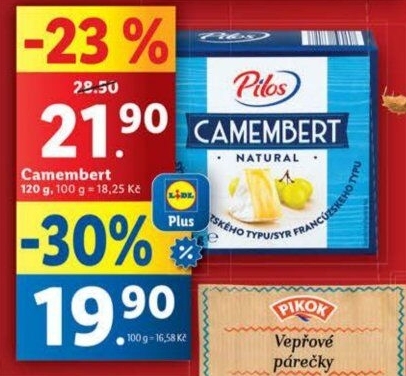 Sýr Camembert Pilos