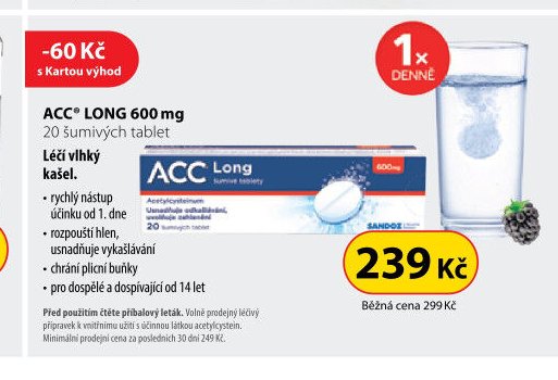 ACC LONG 600 mg 20 šumivých tablet
