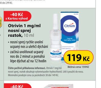 Otrivin 1 mg/ml nosní sprej