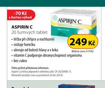 Aspirin C 20 šumivých tablet