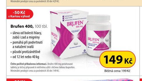 Brufen 400, 100 tbl.