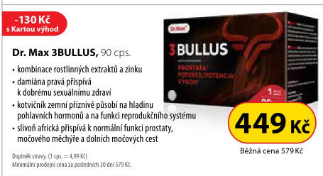 Doplněk stravy 3BULLUS Dr.Max