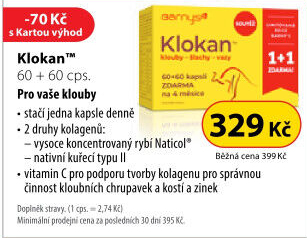 Doplněk stravy na klouby Klokan Barny'