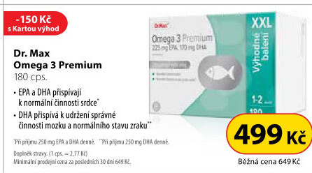 Doplněk stravy Omega 3 Premium Dr.Max