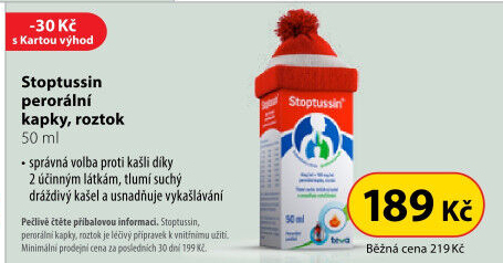 Kapky proti kašli Stoptussin
