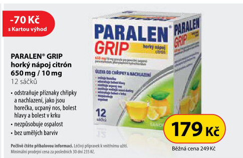 Nápoj horký Paralen Grip