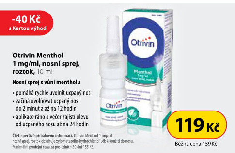 Nosní sprej 1 mg/ml Otrivin