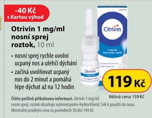 Nosní sprej 1 mg/ml Otrivin
