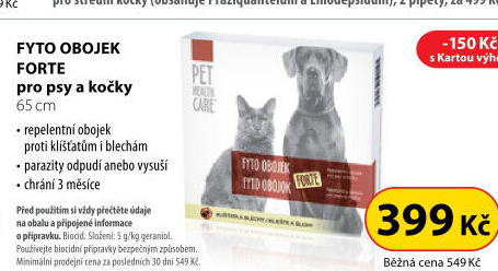 Obojek pro psy a kočky antiparazitní Fyto Pet Health Care
