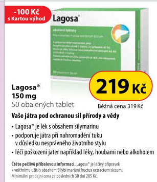 Tablety k léčbě onemocnění jater Lagosa