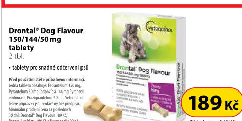 Tablety na odčervení psů Drontal Dog Flavour Bayer