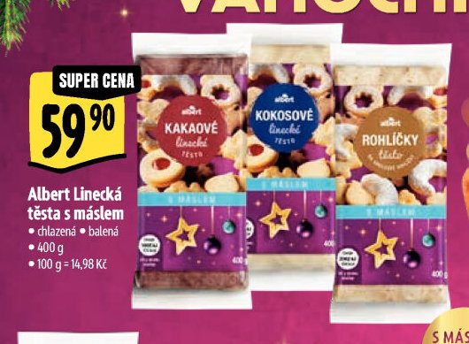 Albert Linecké těsto s máslem