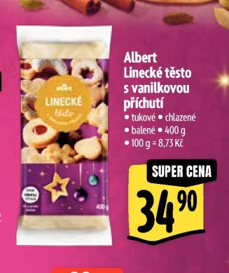 Albert Linecké těsto s vanilkovou příchutí