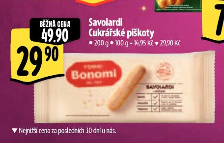 Savoiardi Cukrářské piškoty