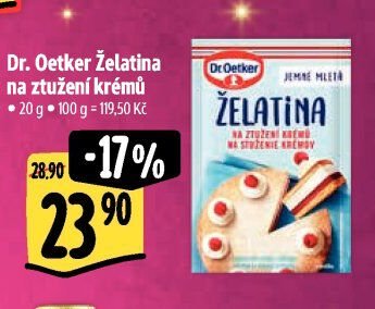 Dr. Oetker Želatina na ztužení krémů