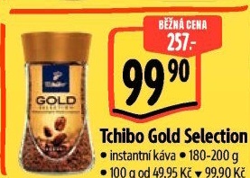 Instantní káva Tchibo Gold Selection
