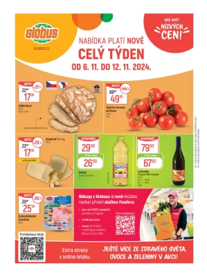 akční leták Globus 6.11.2024-12.11.2024