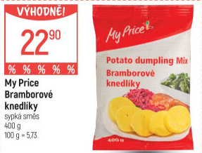 Bramborové knedlíky v prášku My Price