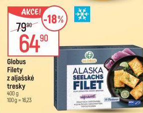 Filety z aljsašské tresky mražené Globus