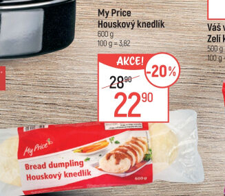 Knedlík houskový My Price