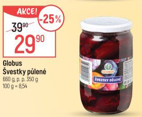 Kompot Švestky Globus