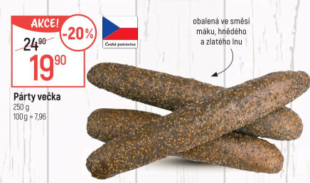 Pečivo Párty večka