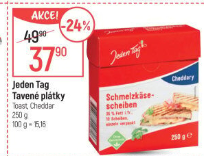 Sýr tavený plátky Jeden Tag