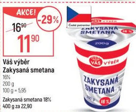 Zakysaná smetana 16% Váš Výběr